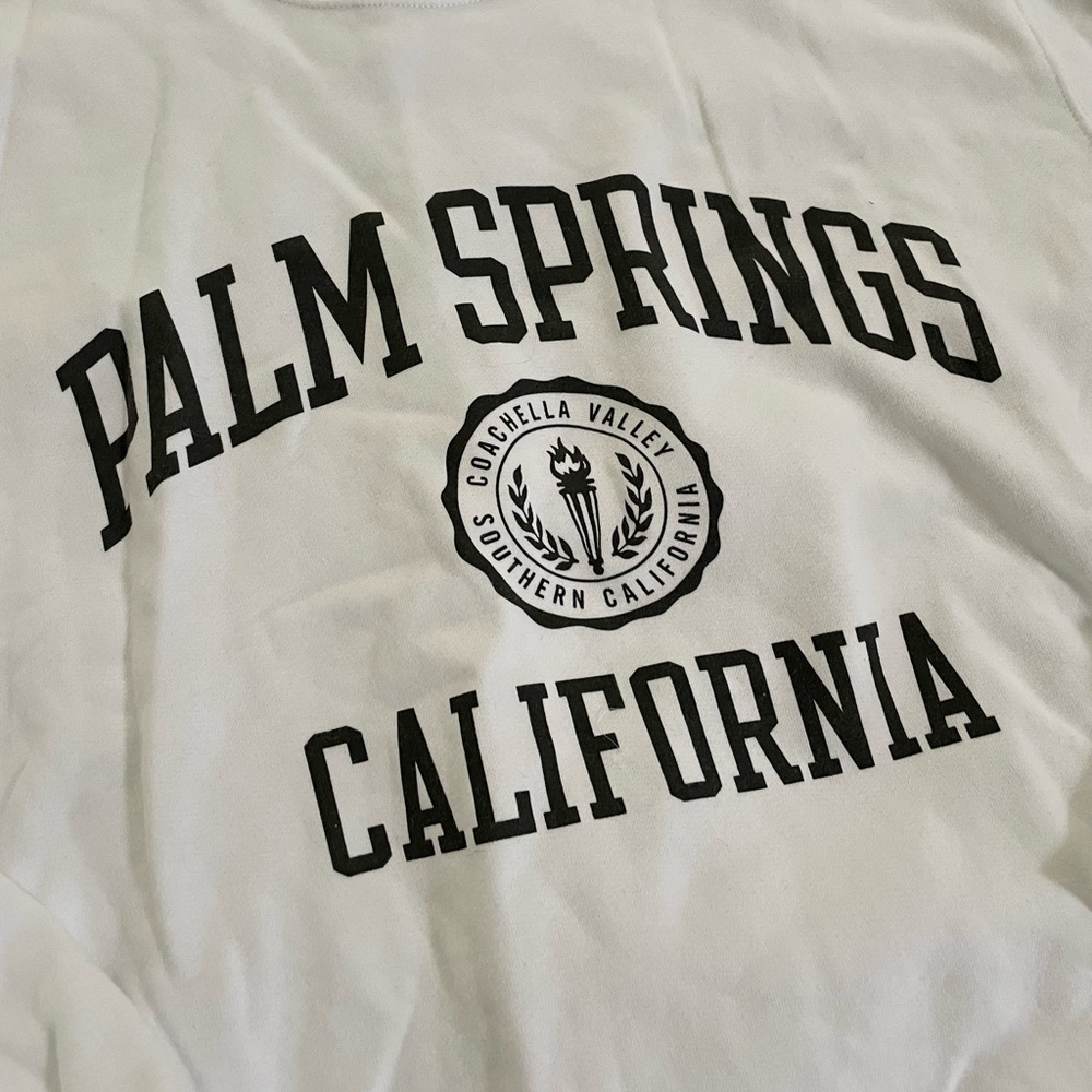 Abercrombie & Fitch White Palm Springs Sweatshirt - Picture 3 of 3